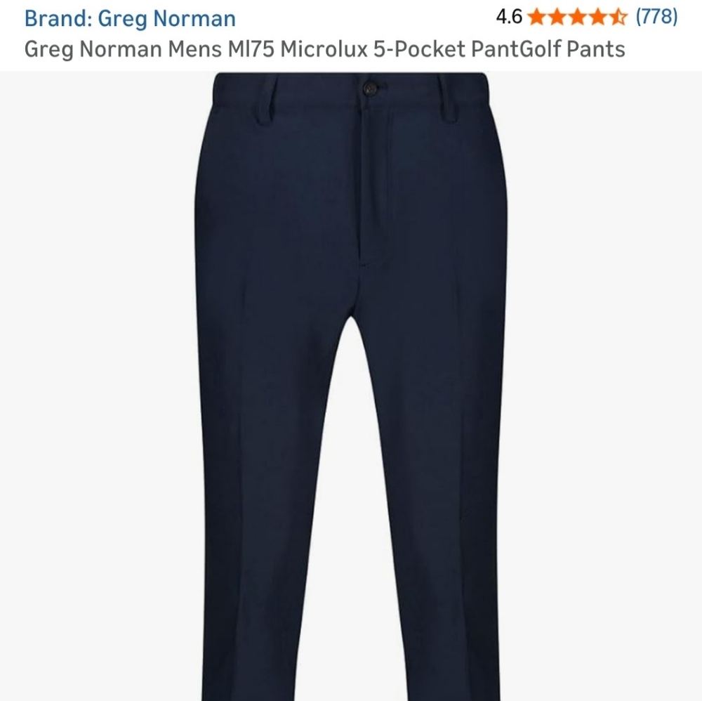 Greg Norman Collection Men's Navy Blue Pants